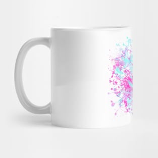 Abstract Vibrant Multicolor Brush Strokes and Splatters 10 Mug